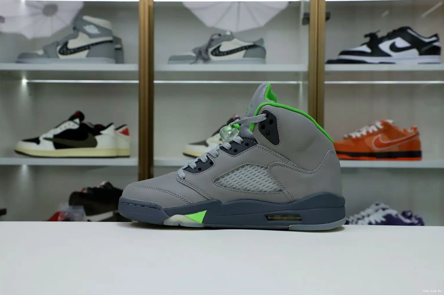 BEAN' 2022 JORDAN RETRO AIR 5 'GREEN Kimikick 0508